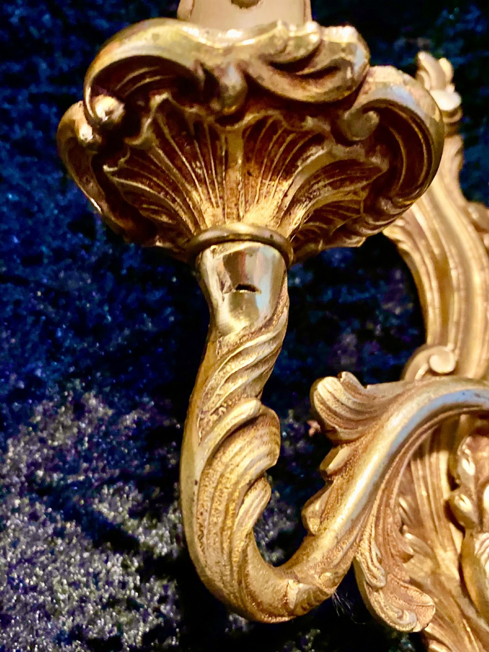 French Pair Of Twin Arm Brass Wall Lights View VI