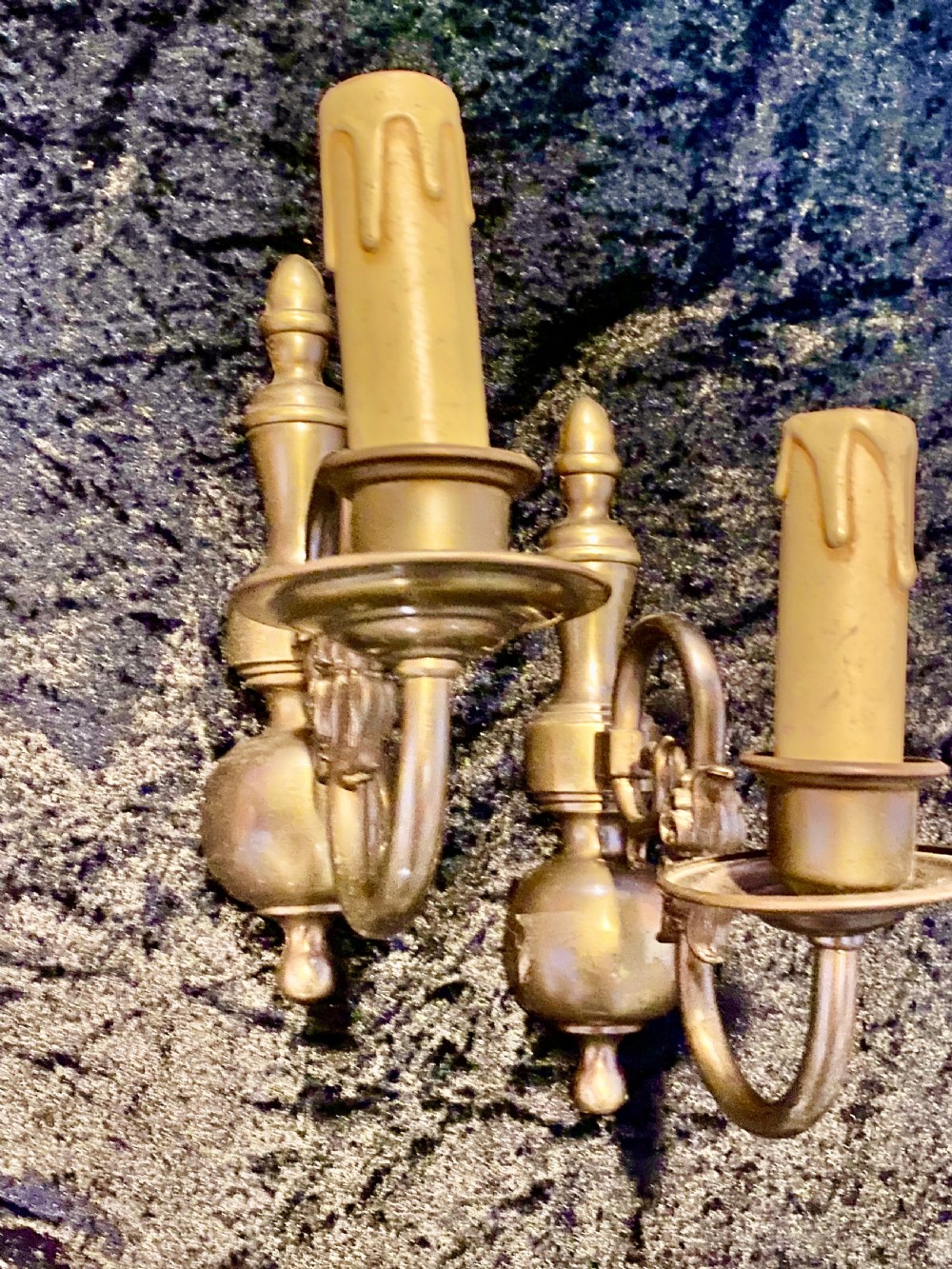 A PAIR OF ANTIQUE DUTCH WALL-LIGHTS