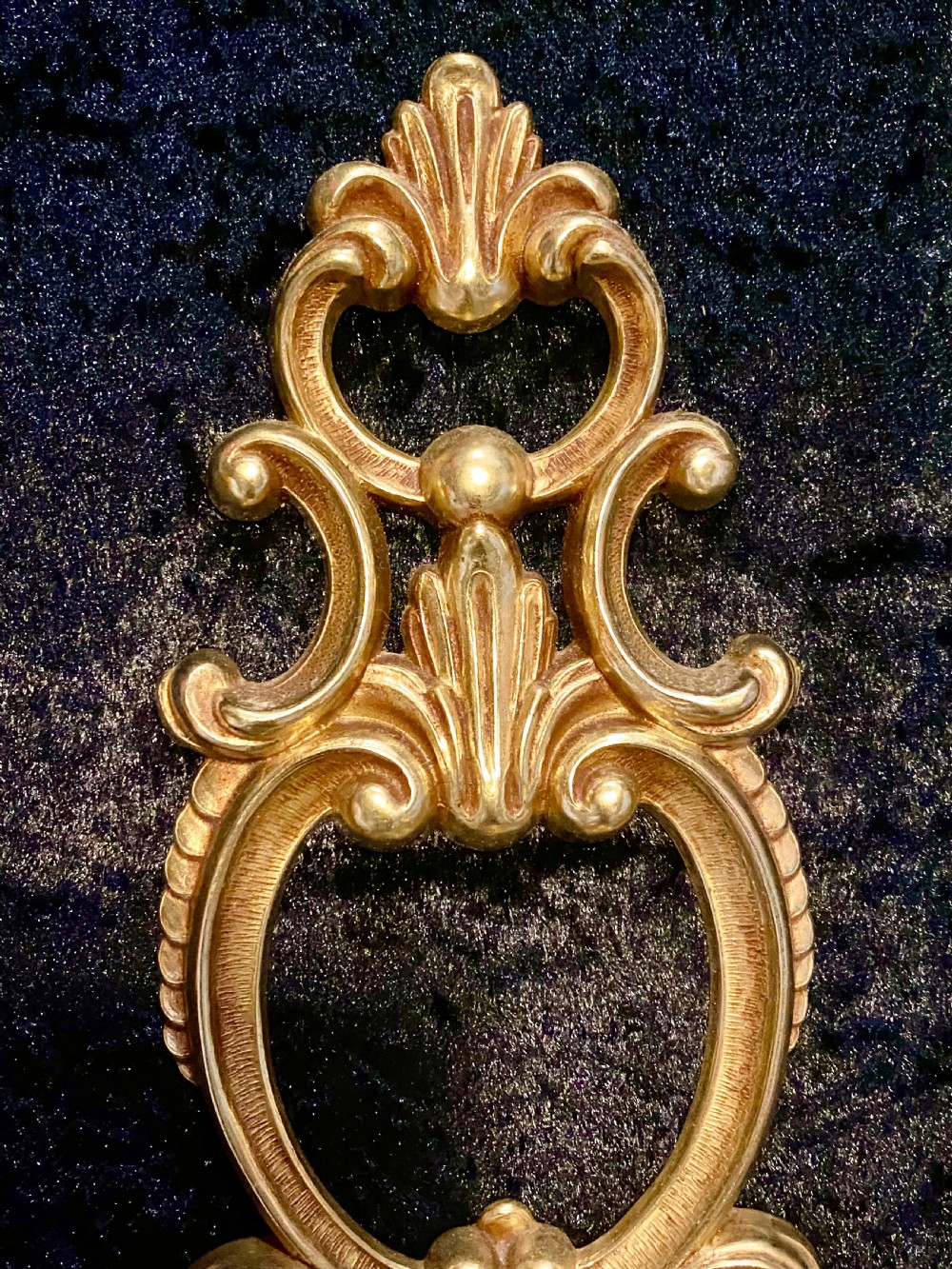 A PAIR OF TWO ARM FRENCH BRASS WALL-LIGHTS WITH OPEN FRAME View III