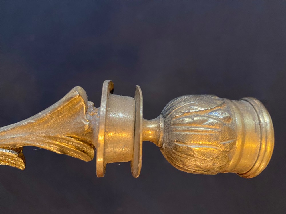A PAIR OF FIVE ARM BRASS FRENCH WALL-LIGHTS View IX