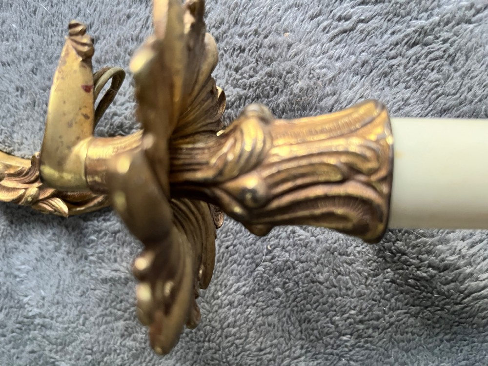 A Single French Brass Rococo Antique Wall-Light. c1900 View VI