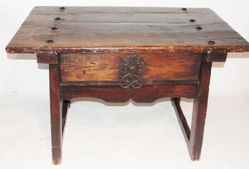 Spanish Softwood Low Side Table. Circa 1790
