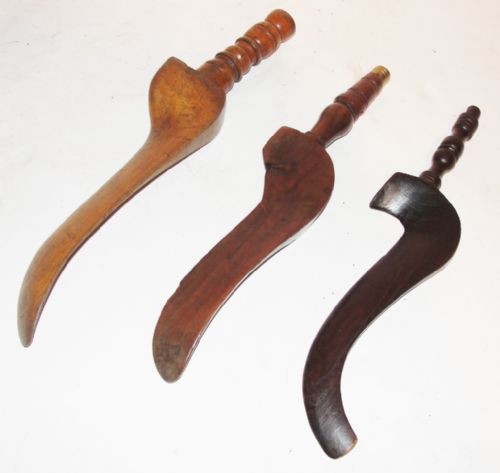 Collection Three Victorian Goose-wing Knitting Sheaths. Circa 1860