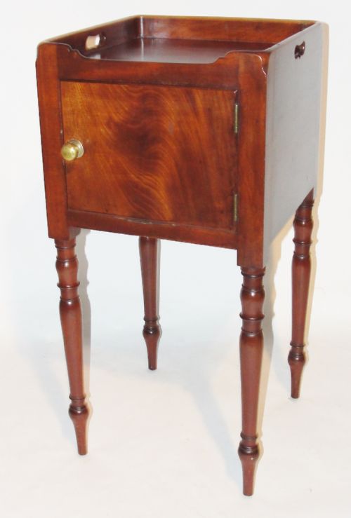 Georgian Mahogany Bedside Cabinet. Circa 1825