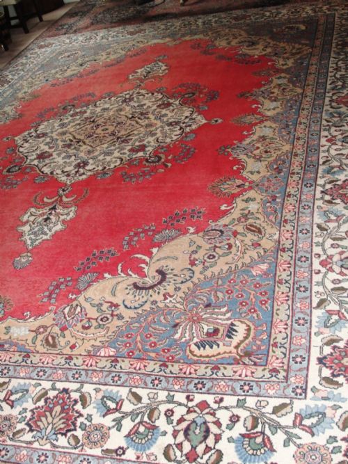 Huge Persian Tabriz Carpet. Circa 1920