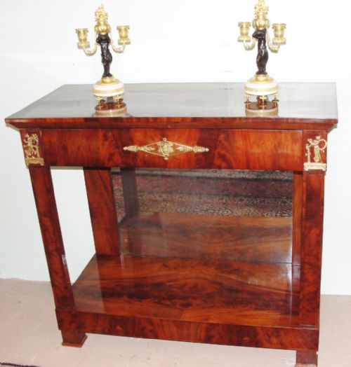 French Empire Mahogany Console Table. Circa 1805