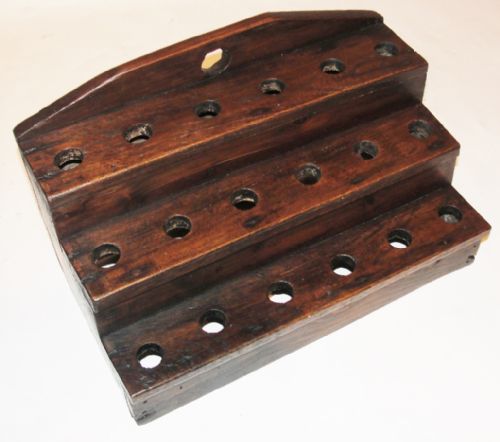 Georgian Welsh Elm Cawl Spoon Rack. Circa 1800