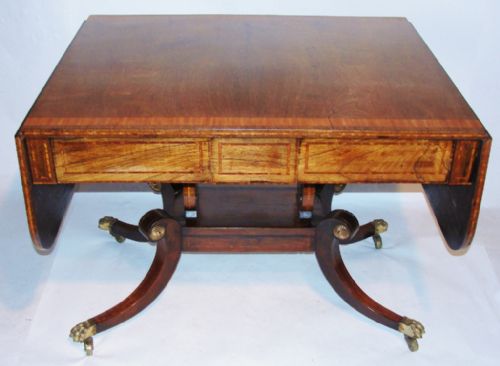 Regency Rosewood Sofa Table. Circa 1810