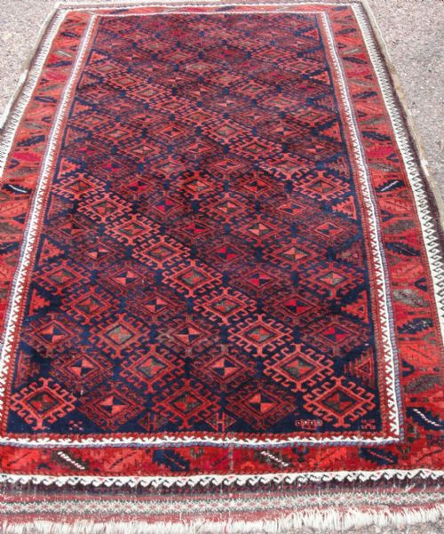 Antique Persian Balouche Large Rug. Circa 1890