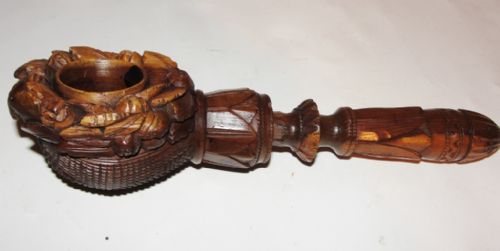 Victorian Carved Fruitwood Nutcrackers. Circa 1870