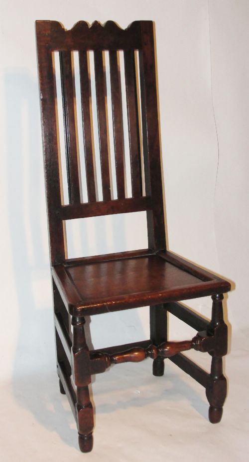 Stuart Oak High Back Chair. Circa 1680