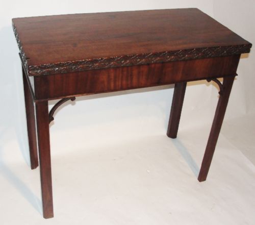 Georgian Mahogany Card Table. Circa 1760
