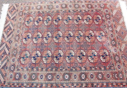Tekke Turkoman Bokhara Rug. Circa 1910