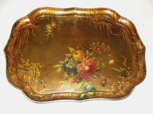 Regeny Papier Mache Tray by Jennens & Bettridge. Circa 1820