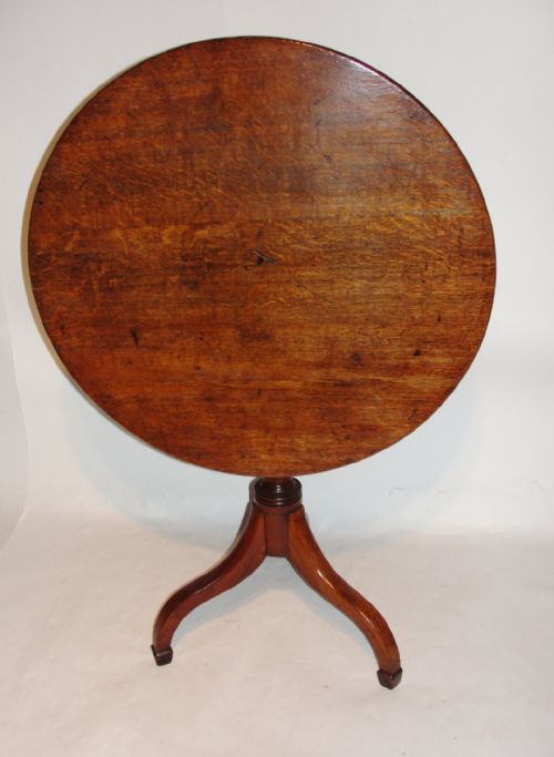 Georgian Oak Tripod Table. Circa 1795