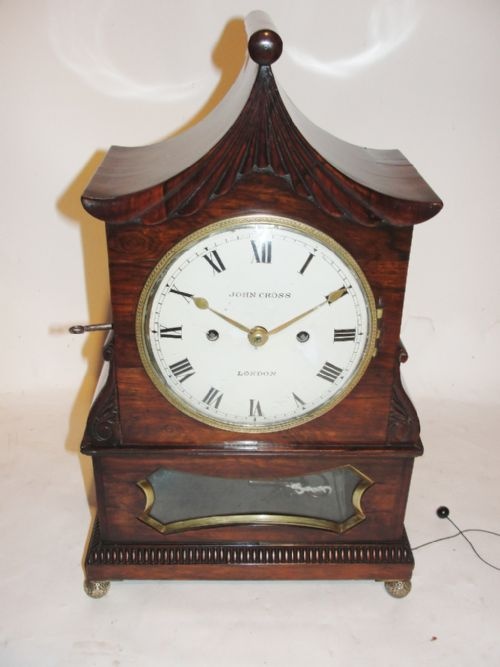 Regency Rosewood Bracket Clock Circa 1825