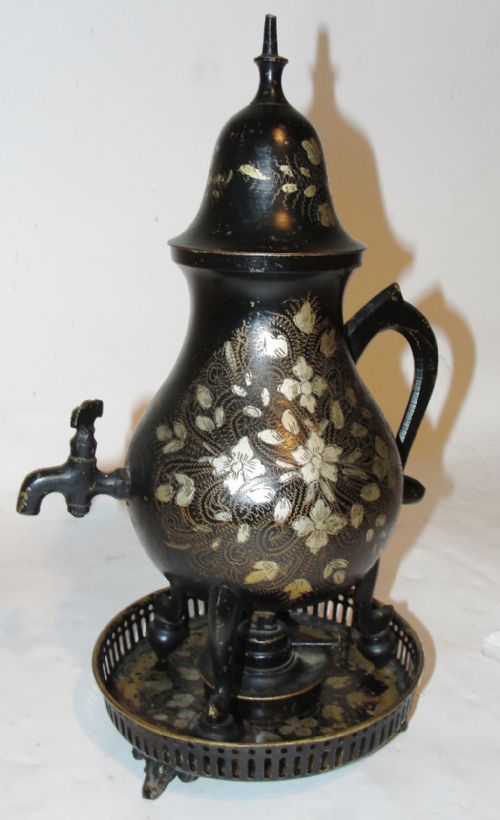 Dutch Tole Decorated Coffee Pot. Circa 1830