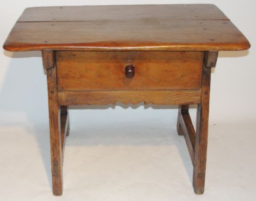 Spanish Pine Low Table. Circa 1790
