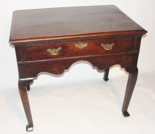 George I Oak Cabriole Leg Side Table. Circa 1720