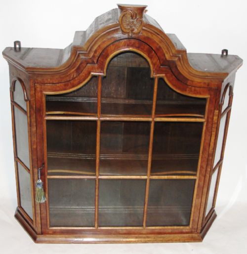 Dutch Walnut Hanging Cabinet. Circa 1780