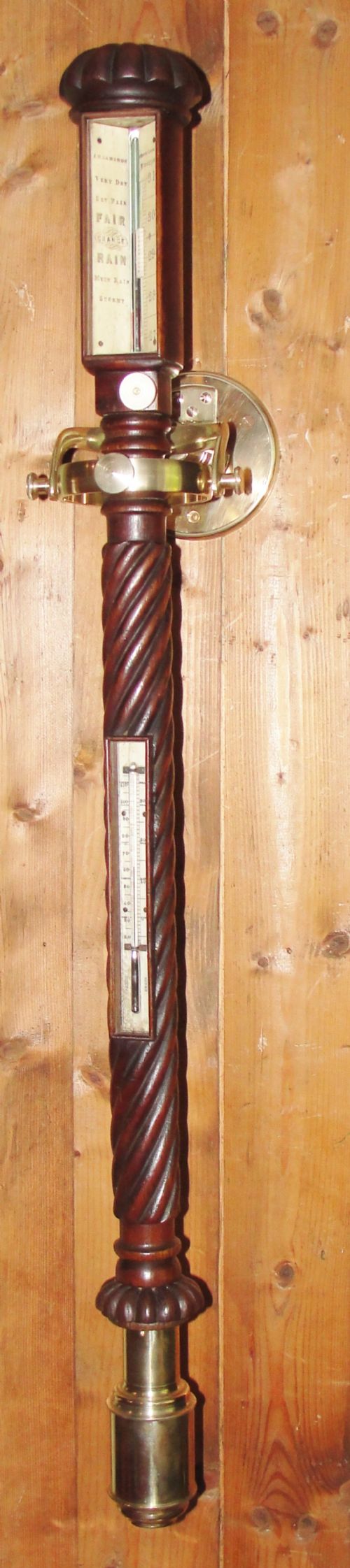 Victorian Marine Barometer - Complete. Circa 1860