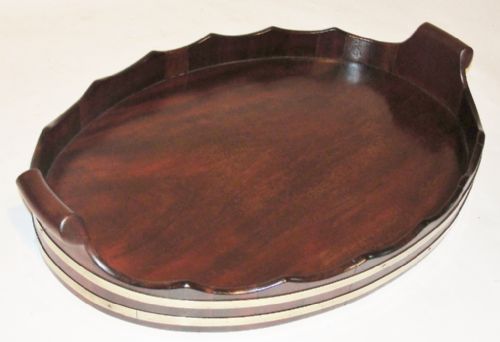 Georgian Mahogany Oval Tray. Circa 1820