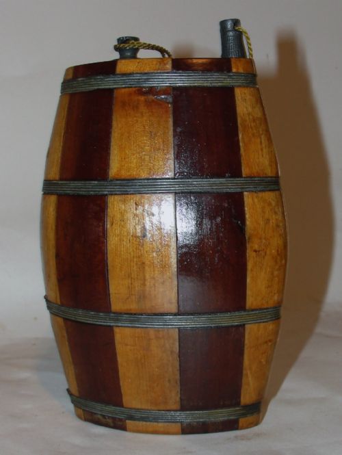 Victorian Stripy Coopered Spirit Barrel. Circa 1850