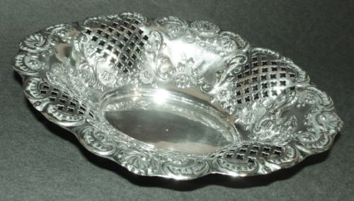Victorian Chester Silver Small Basket. 1899