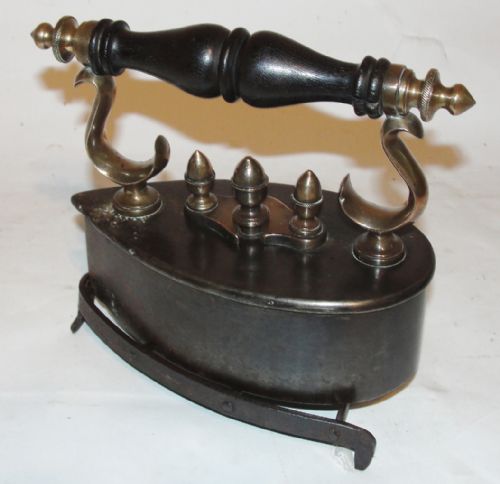 Scottish Victorian Flat Iron with Trivet. Circa 1860
