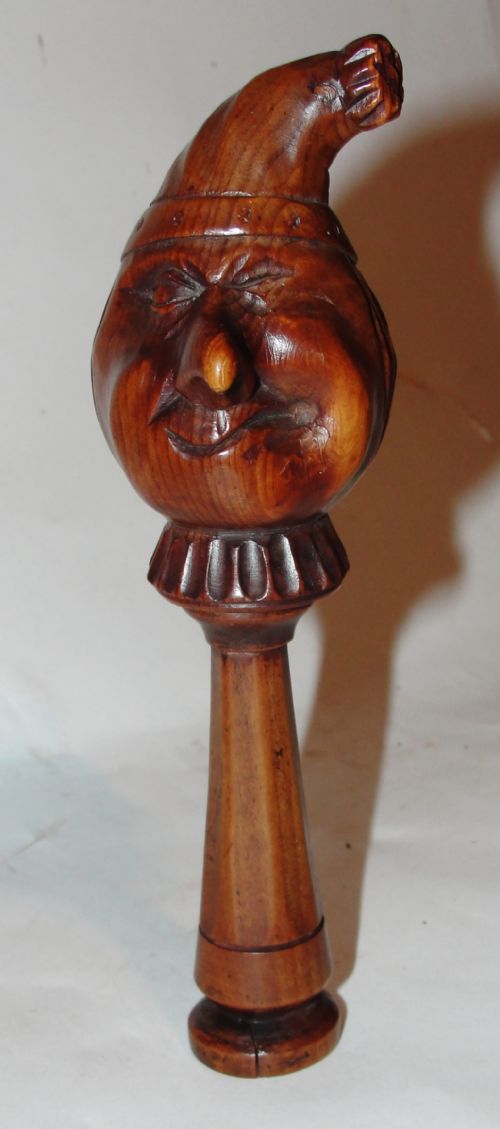 Georgian Carved Cedar 'Jester' Nutcracker. Circa 1830