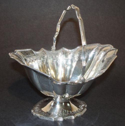 Georgian Silver Sugar Basket.  1793