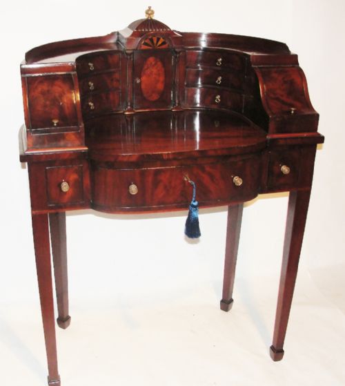 Edwardian Mahogany Carlton House Desk. Circa 1910
