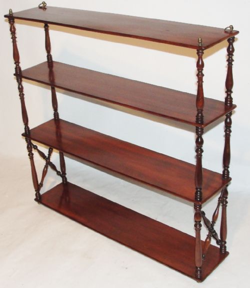 Georgian Mahogany Hanging Shelves. Circa 1830