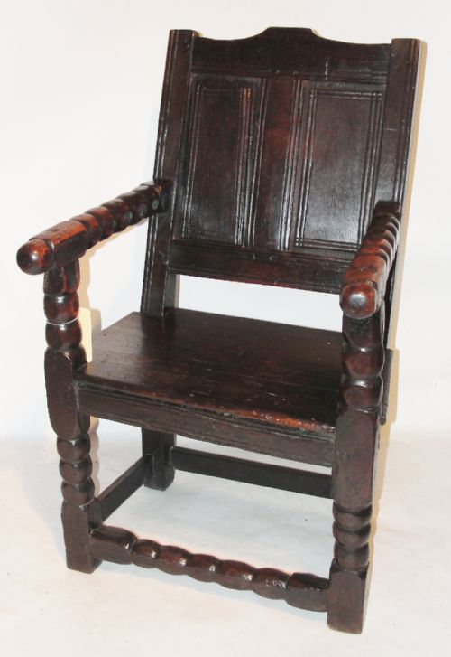 17th. Century Oak Wainscot Chair. Circa 1680