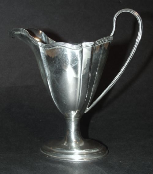 Chester Silver Tall Cream Jug. 1912