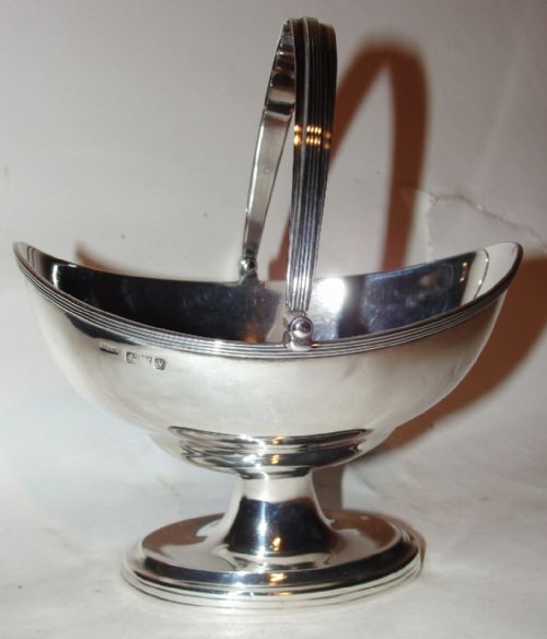 Chester Silver Sugar Basket. 1924