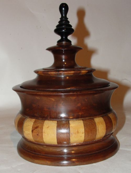 Dutch Mahogany & Inlaid Tobacco Box. Circa 1810