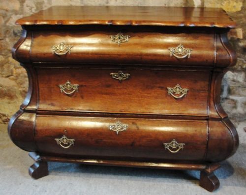 18th. Century Dutch Oak Bombe Chest. Circa 1780