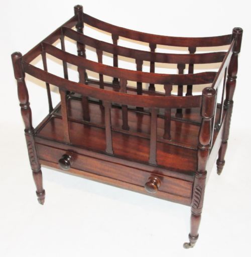 Georgian Mahogany Canterbury. Circa 1820