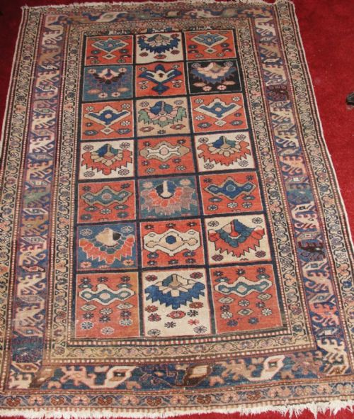 Antique Persian Bactiari Rug. Circa 1900