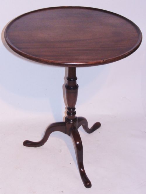 Georgian Mahogany Dish Top Tripod Table. Circa 1780