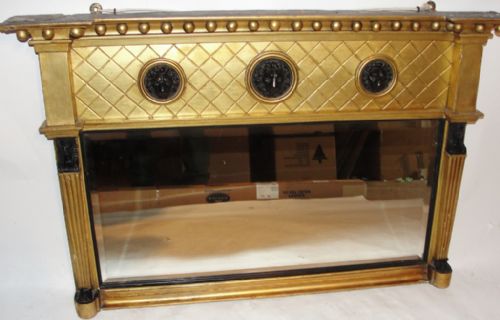 Regency Gilt Over Mantle Mirror. Circa 1815