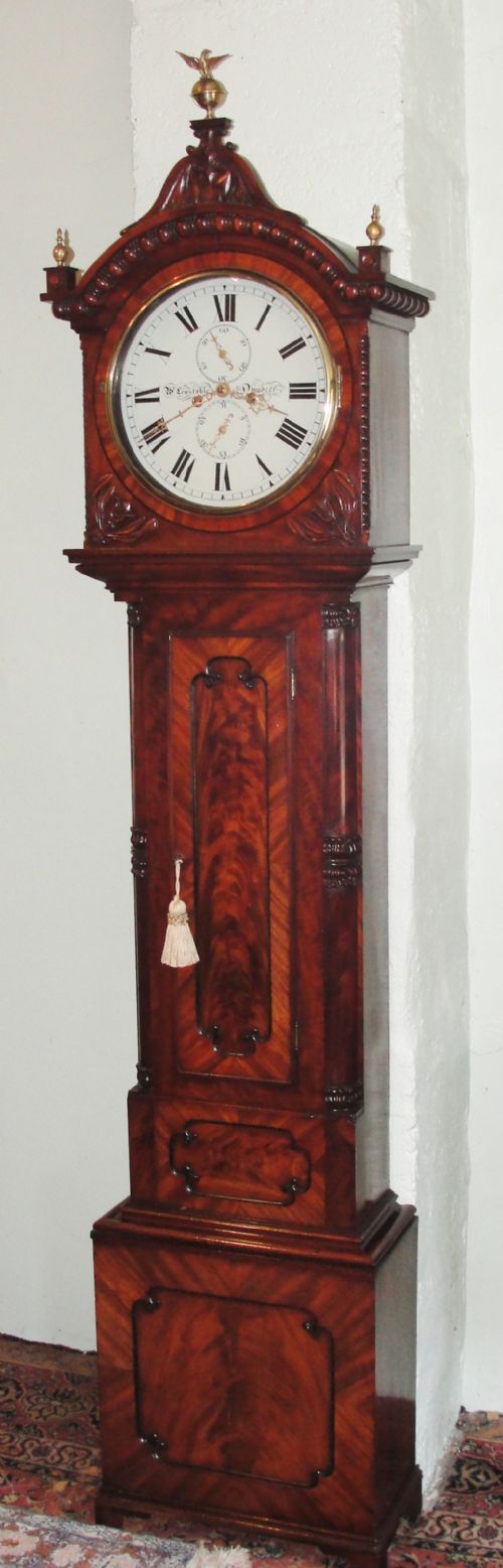 Scottish Mahogany Grandfather Clock. Circa 1840