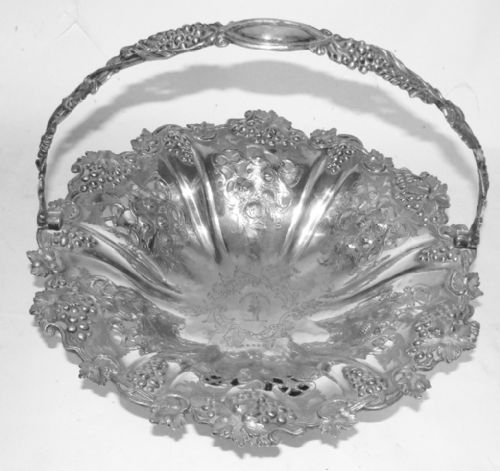 Victorian Silver Plated Fruit Basket. Circa 1870