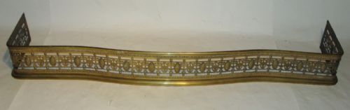 Large Georgian Irish Brass Kerb Fender. Circa 1780