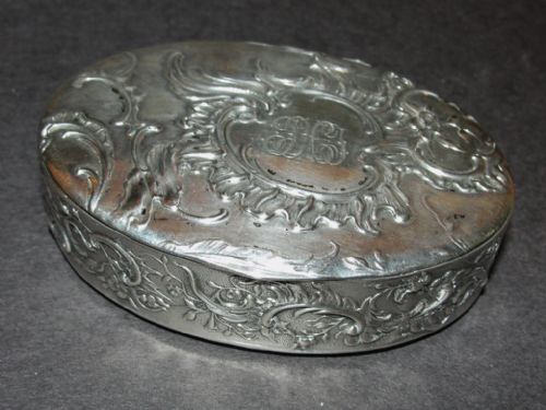 Victorian Hanau Silver Snuff Box. Circa 1890