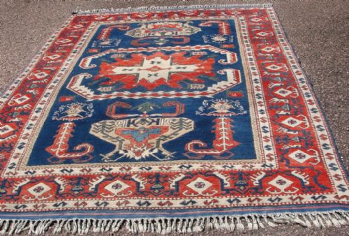 Turkish Large Rug, Caucasian Design. Circa 1925