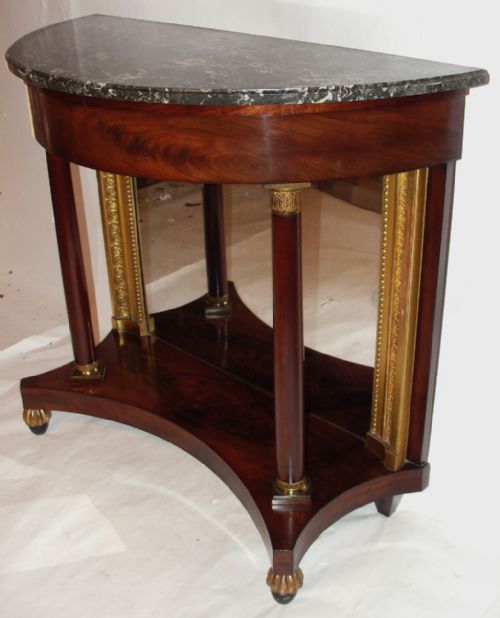 Austrian Empire Mahogany Console Table. Circa 1815