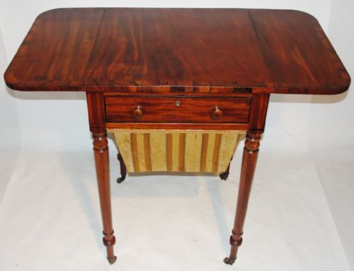 Georgian Mahogany Pembroke Work Table. Circa 1820