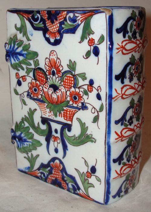 French Faience Pottery Hand Warmer. Circa 1790